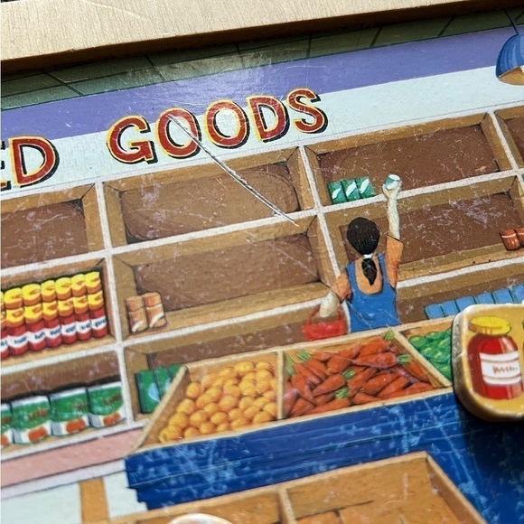 MELISSA & DOUG Magnetic Activity Board Grocery Store Wood Quiet Play *Incomplete - Picture 8 of 13